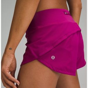 size 4 Lululemon 2.5 pink speed up shorts